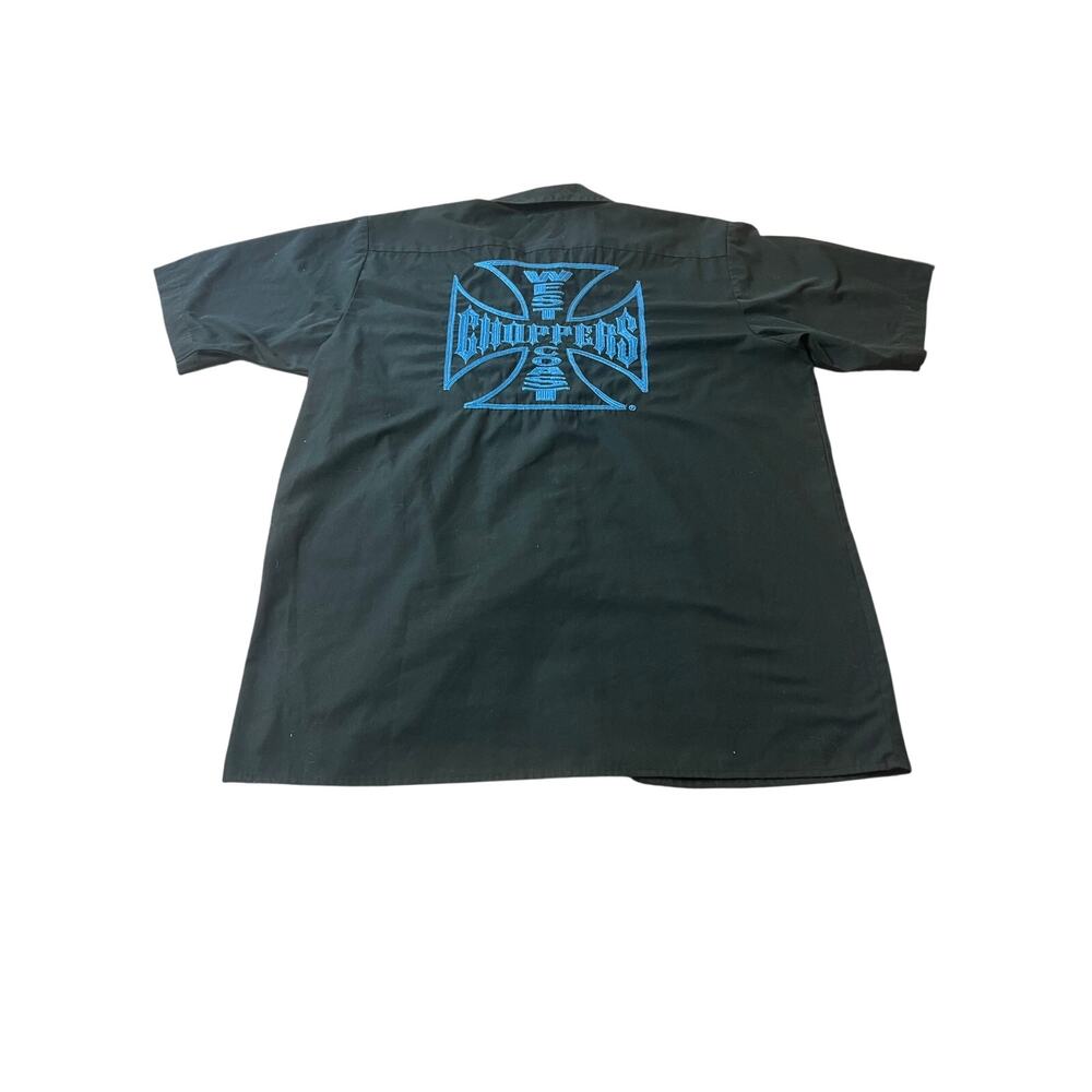 VINTAGE Jesse James Workwear West Coast Choppers M/C Club Shirt Size L